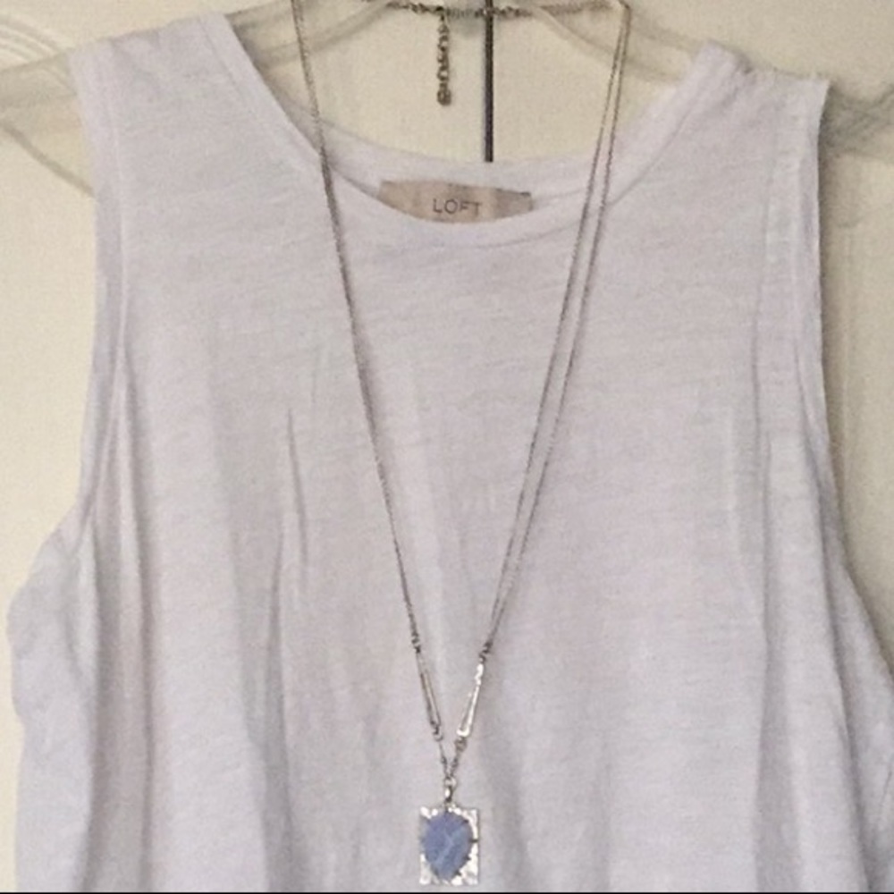 Donated - Adorable white tank with lace detail by - Picture 2 of 6